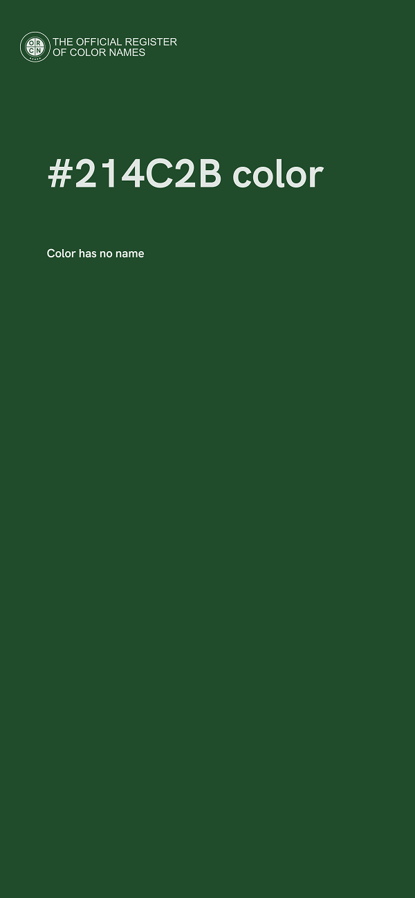#214C2B color image