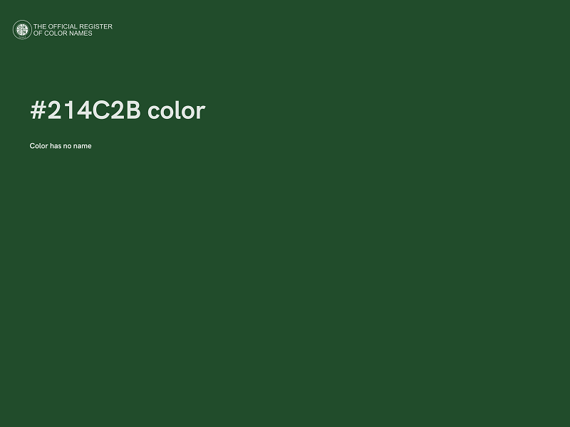 #214C2B color image