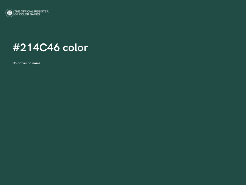 #214C46 color image