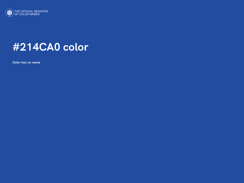 #214CA0 color image