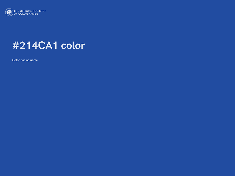 #214CA1 color image
