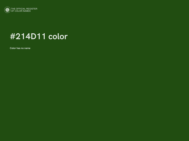 #214D11 color image