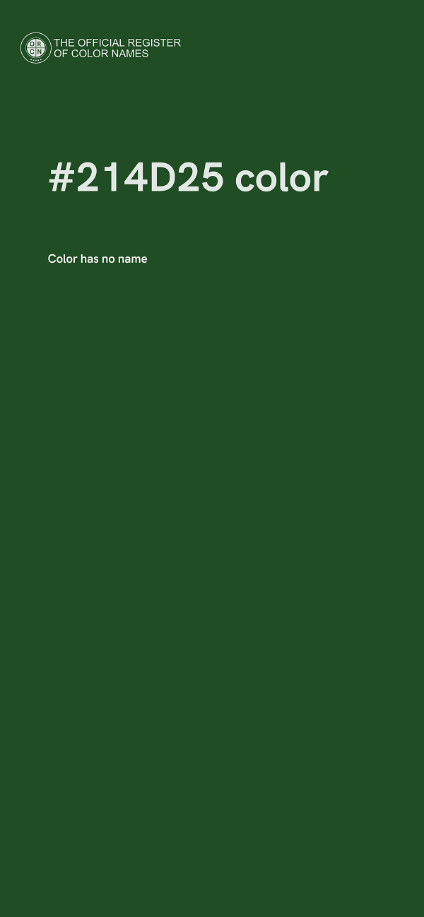#214D25 color image