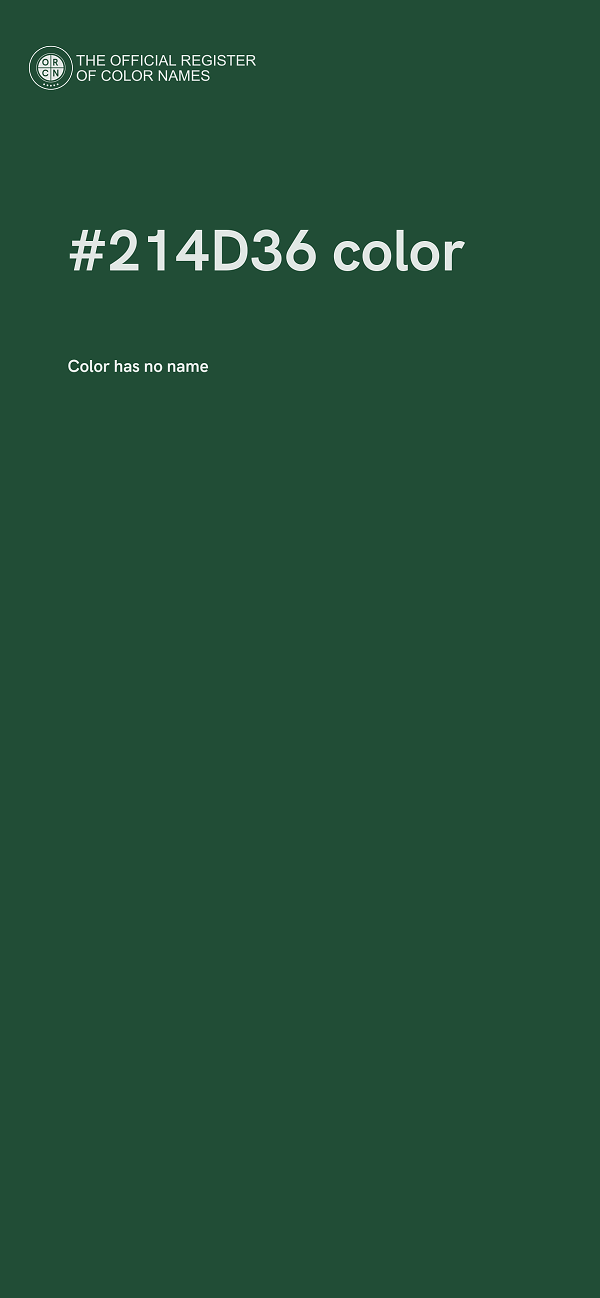 #214D36 color image