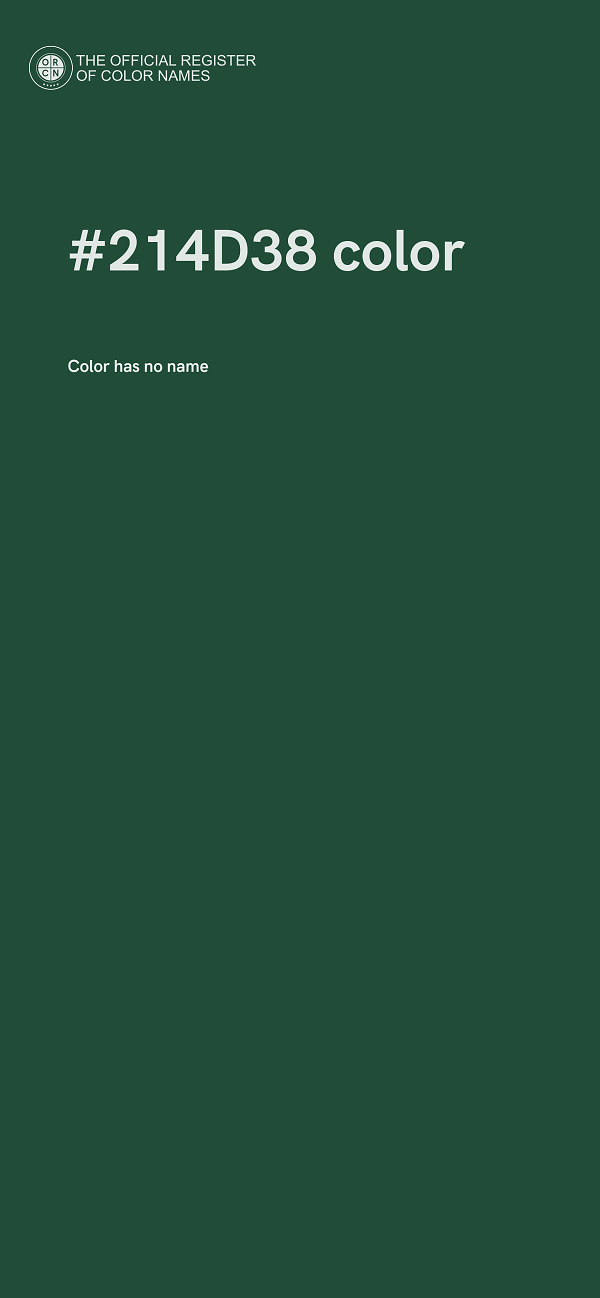 #214D38 color image