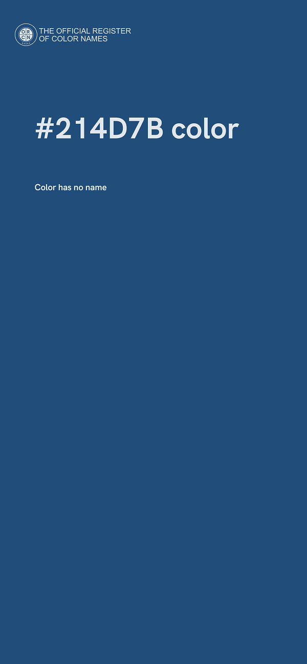 #214D7B color image