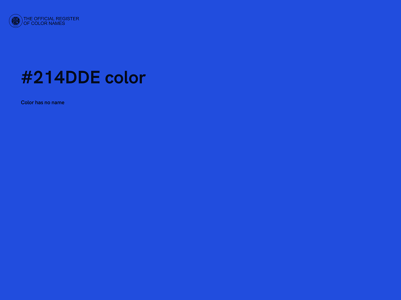 #214DDE color image