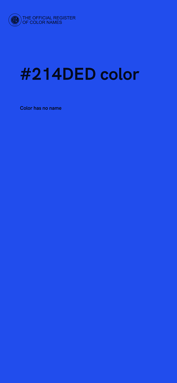#214DED color image