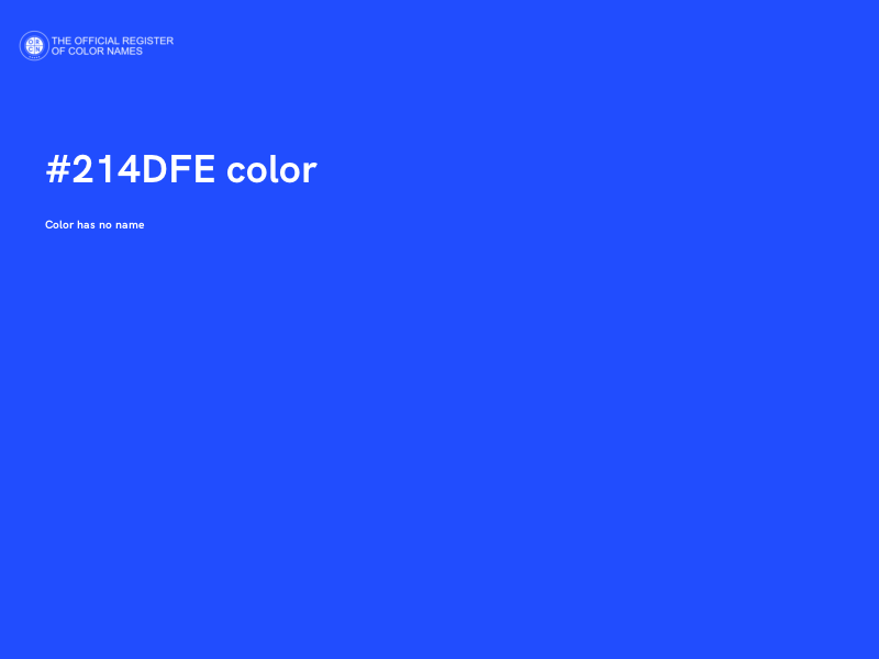 #214DFE color image