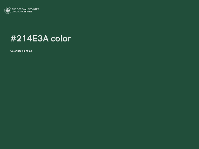 #214E3A color image