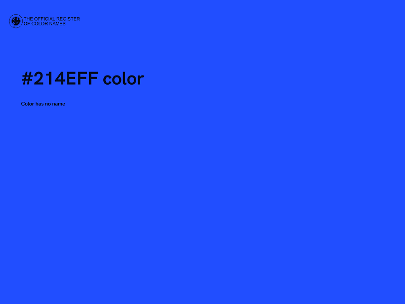 #214EFF color image