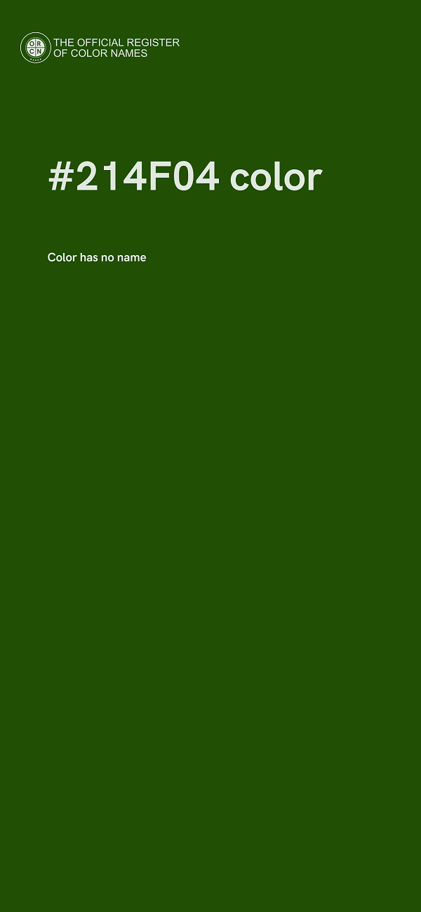 #214F04 color image
