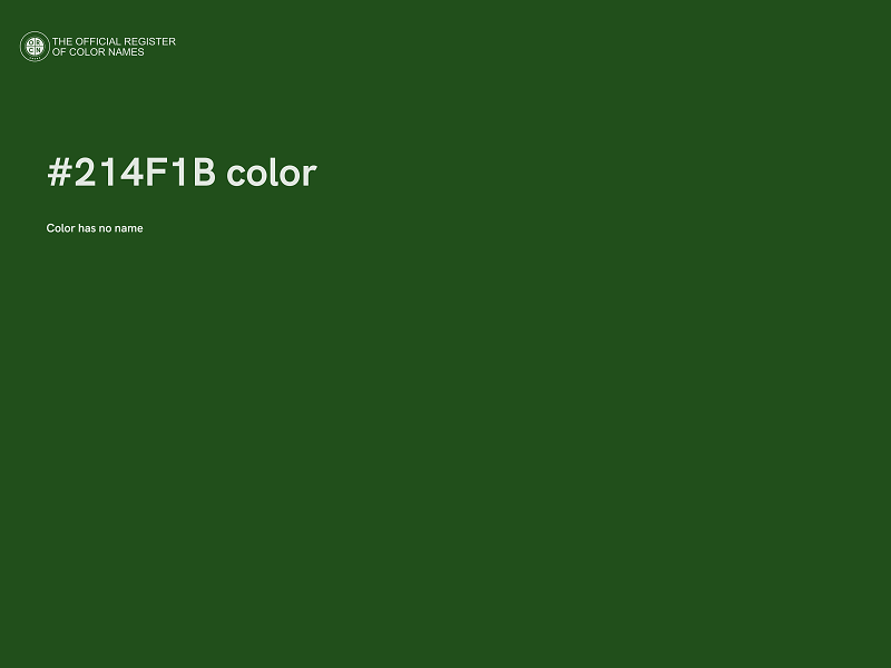 #214F1B color image