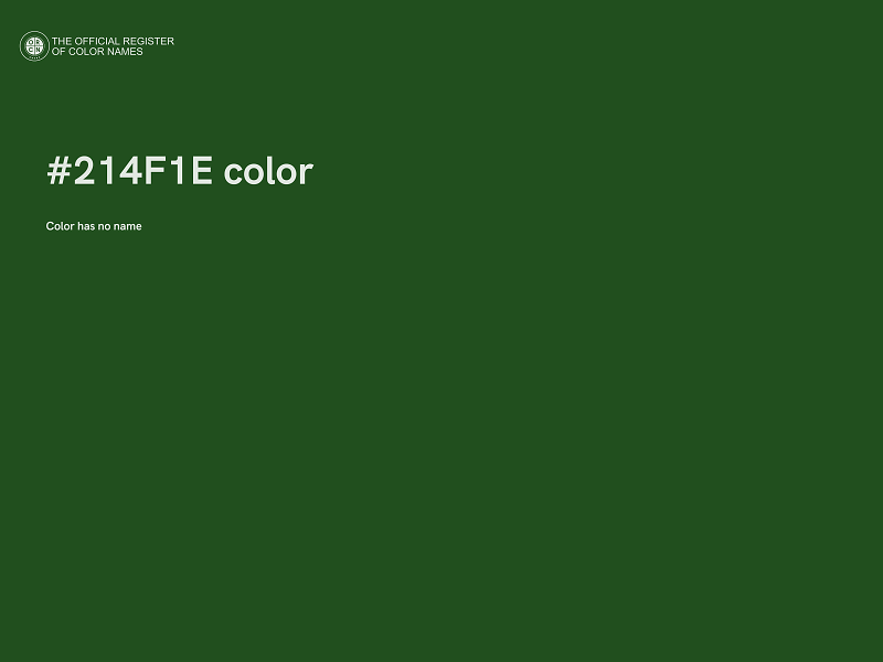 #214F1E color image