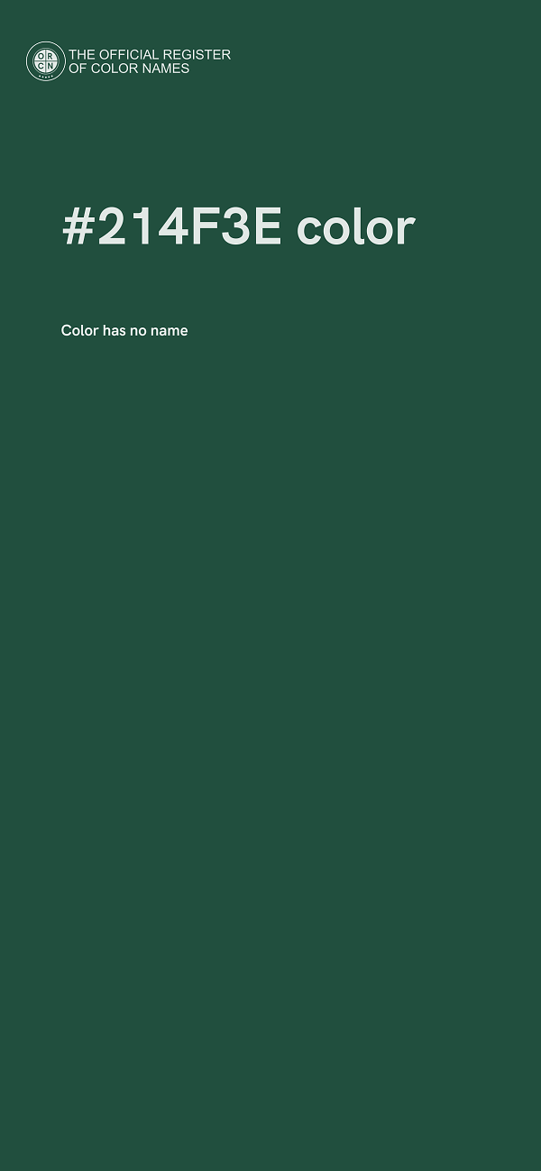 #214F3E color image