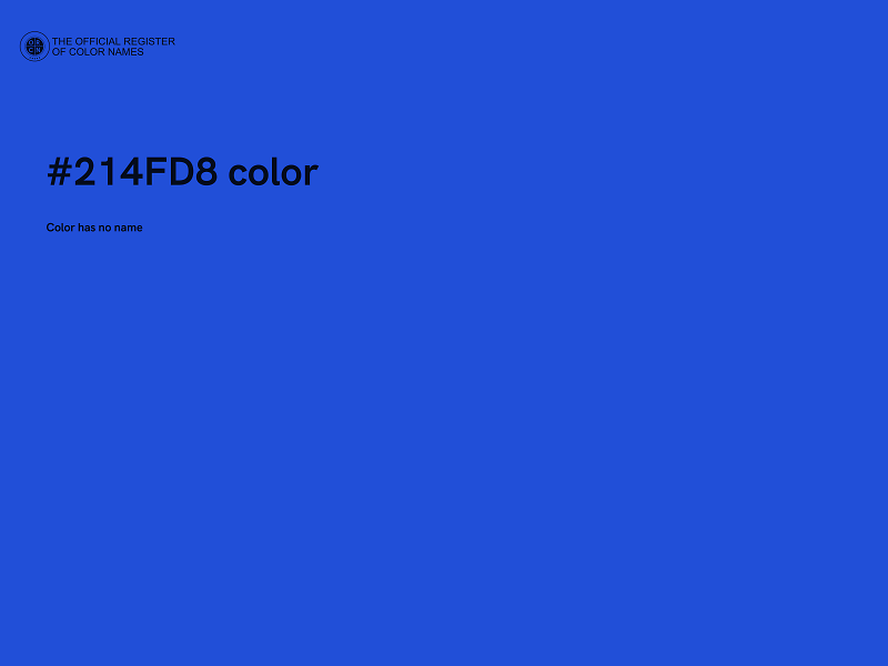 #214FD8 color image