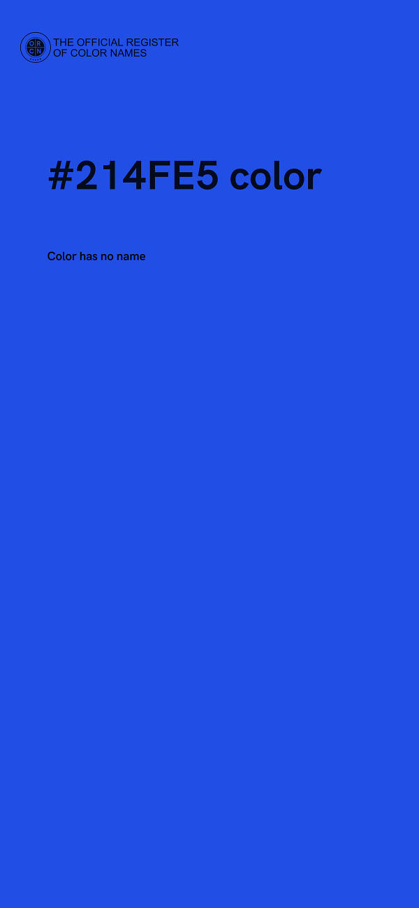 #214FE5 color image
