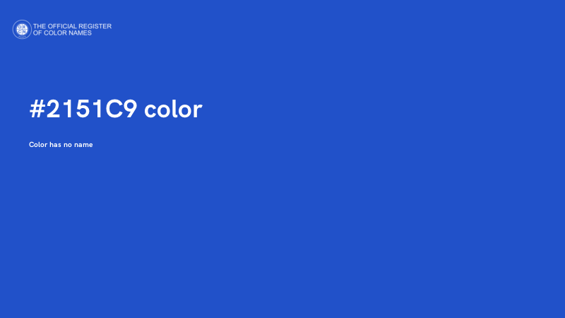#2151C9 color image