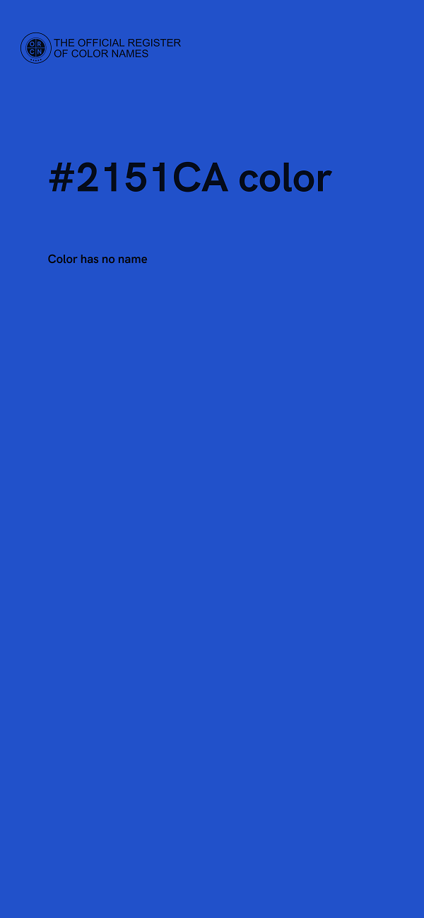 #2151CA color image