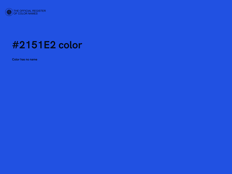 #2151E2 color image