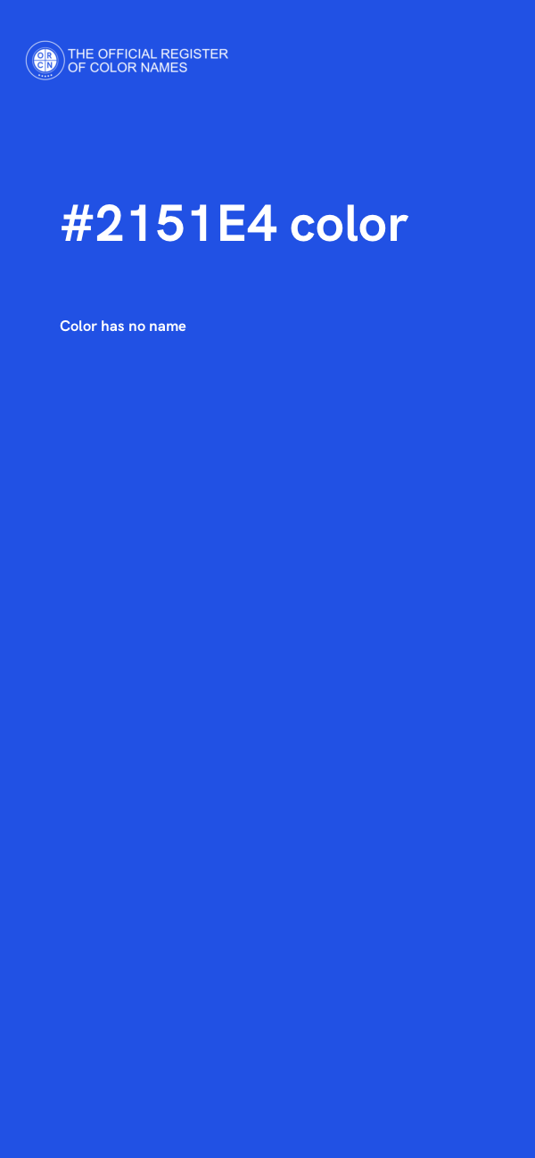 #2151E4 color image
