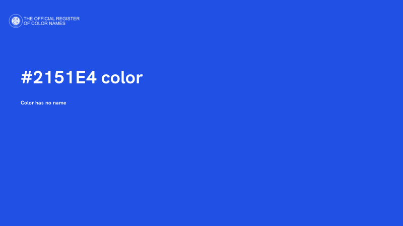 #2151E4 color image