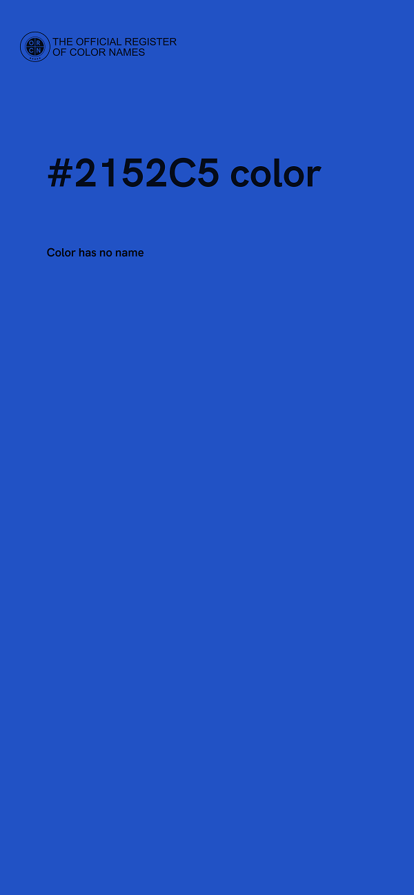 #2152C5 color image