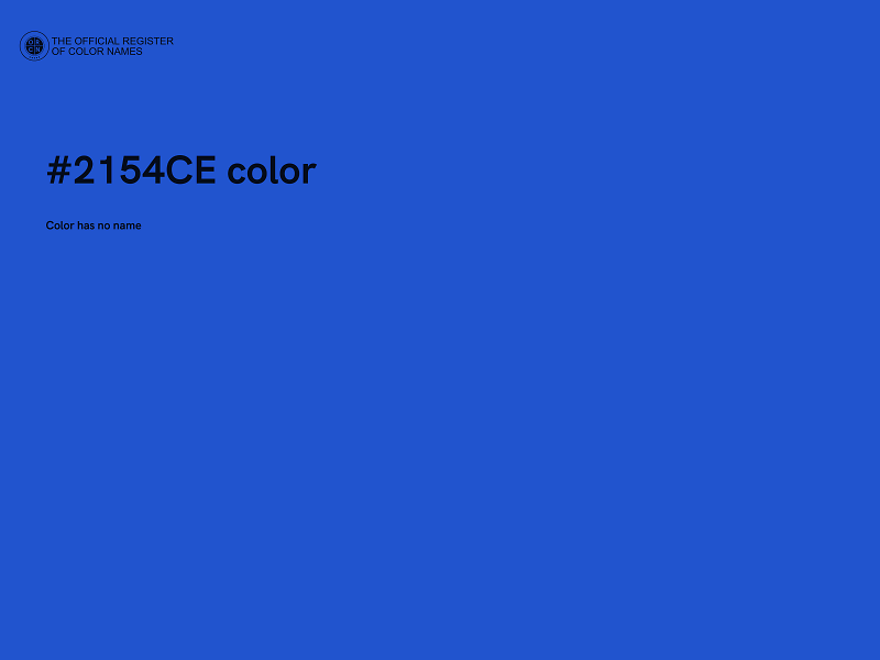 #2154CE color image