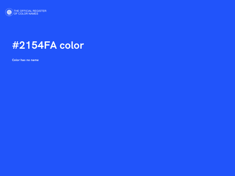 #2154FA color image