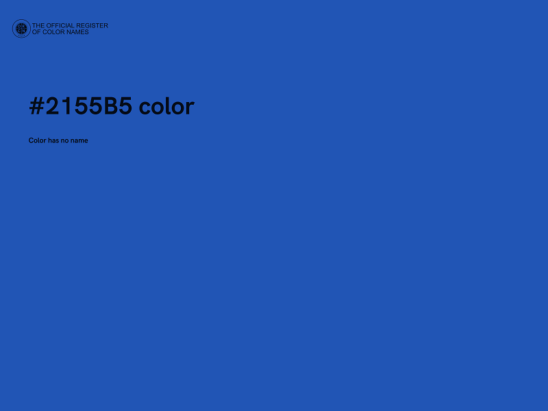 #2155B5 color image
