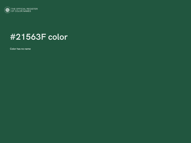 #21563F color image