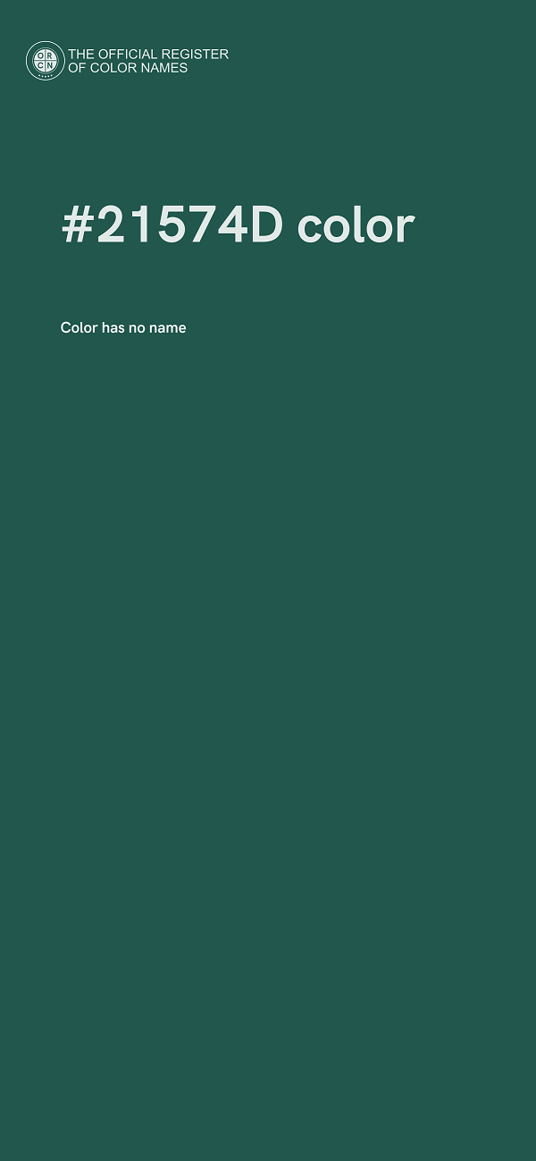 #21574D color image