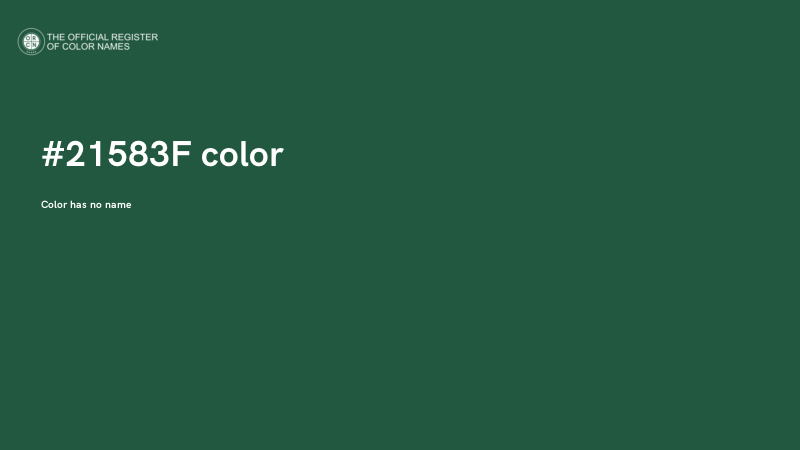 #21583F color image
