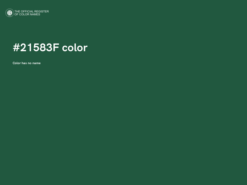 #21583F color image