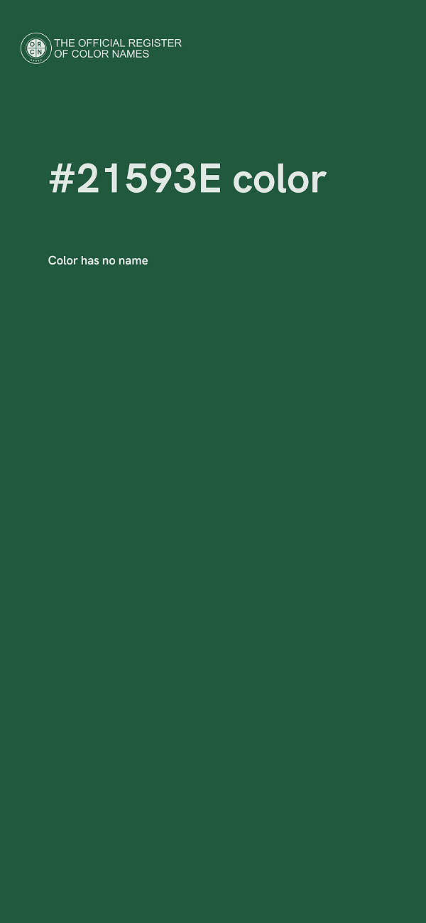 #21593E color image