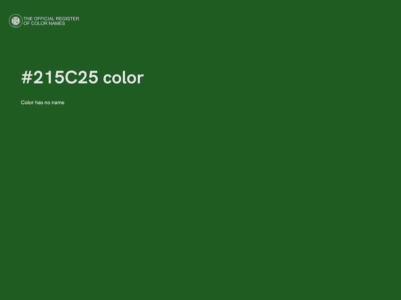#215C25 color image