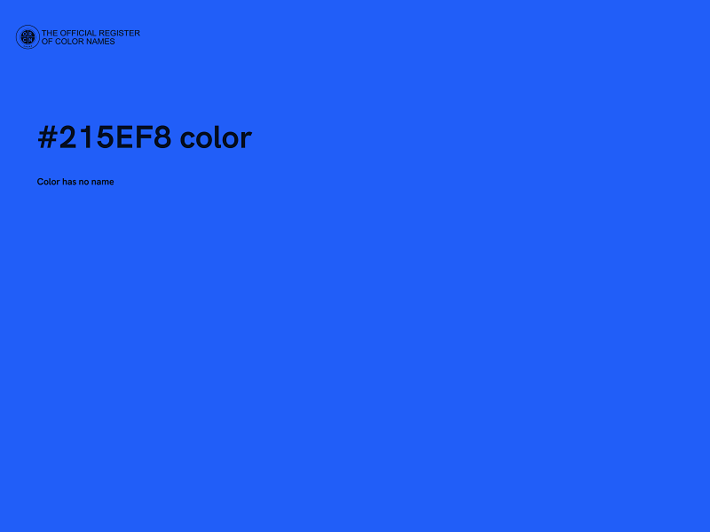#215EF8 color image