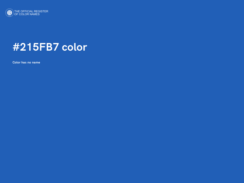 #215FB7 color image