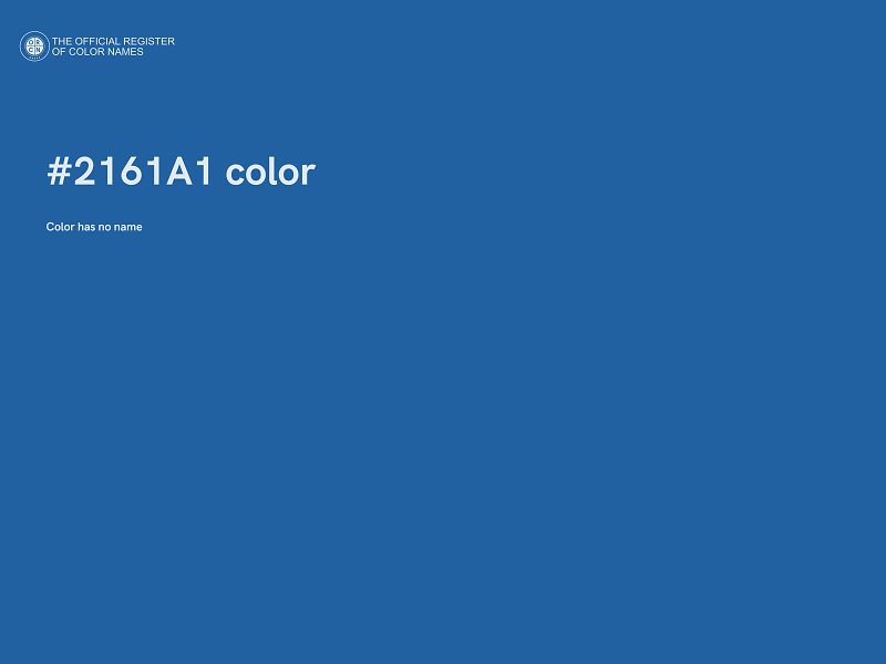 #2161A1 color image