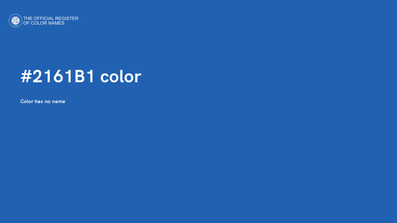 #2161B1 color image