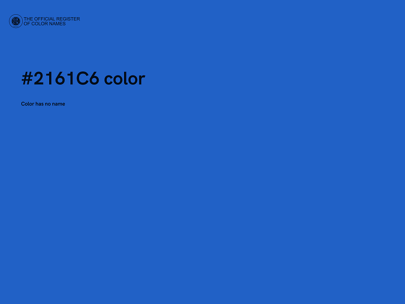 #2161C6 color image