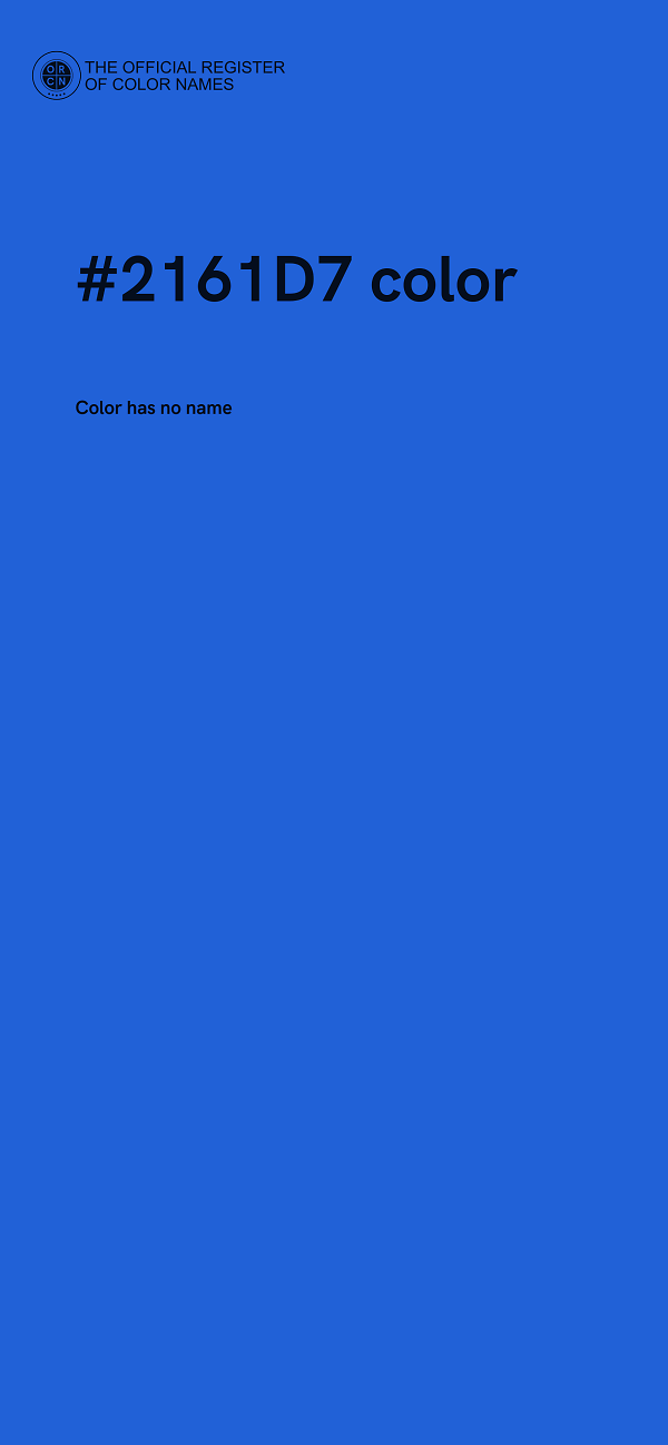 #2161D7 color image