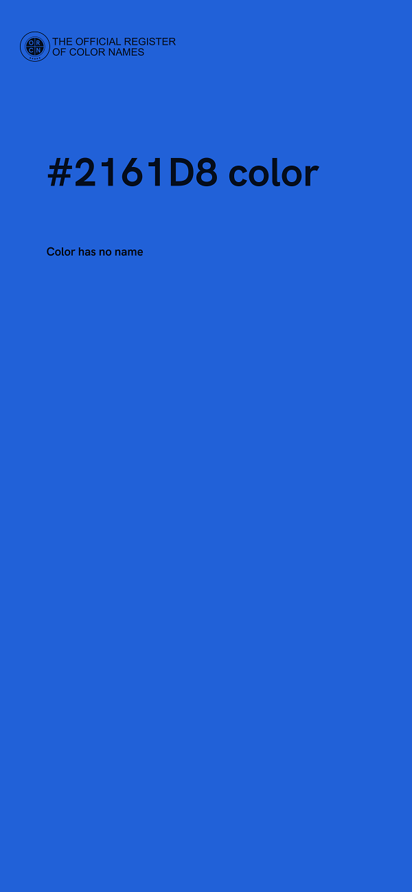 #2161D8 color image