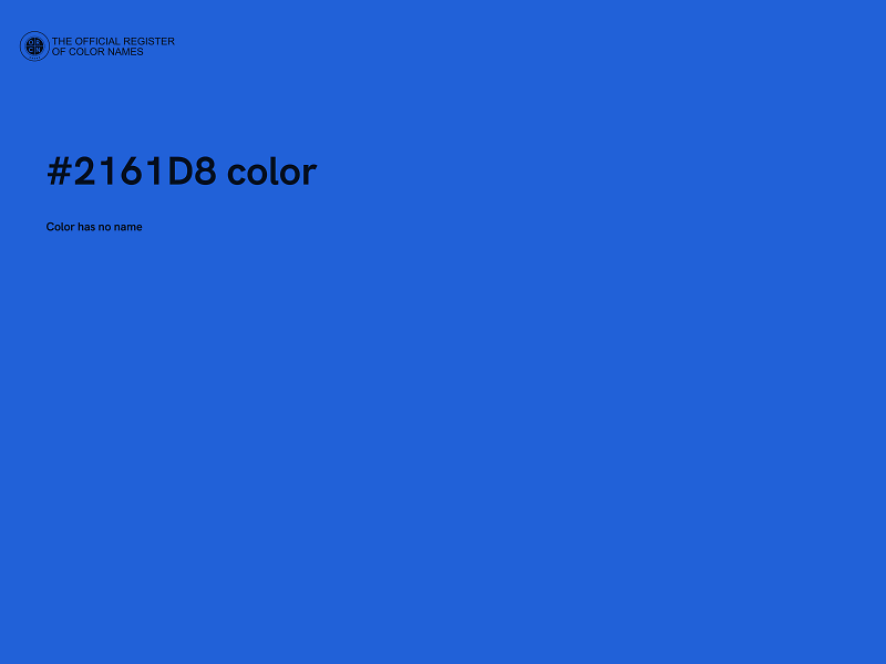 #2161D8 color image