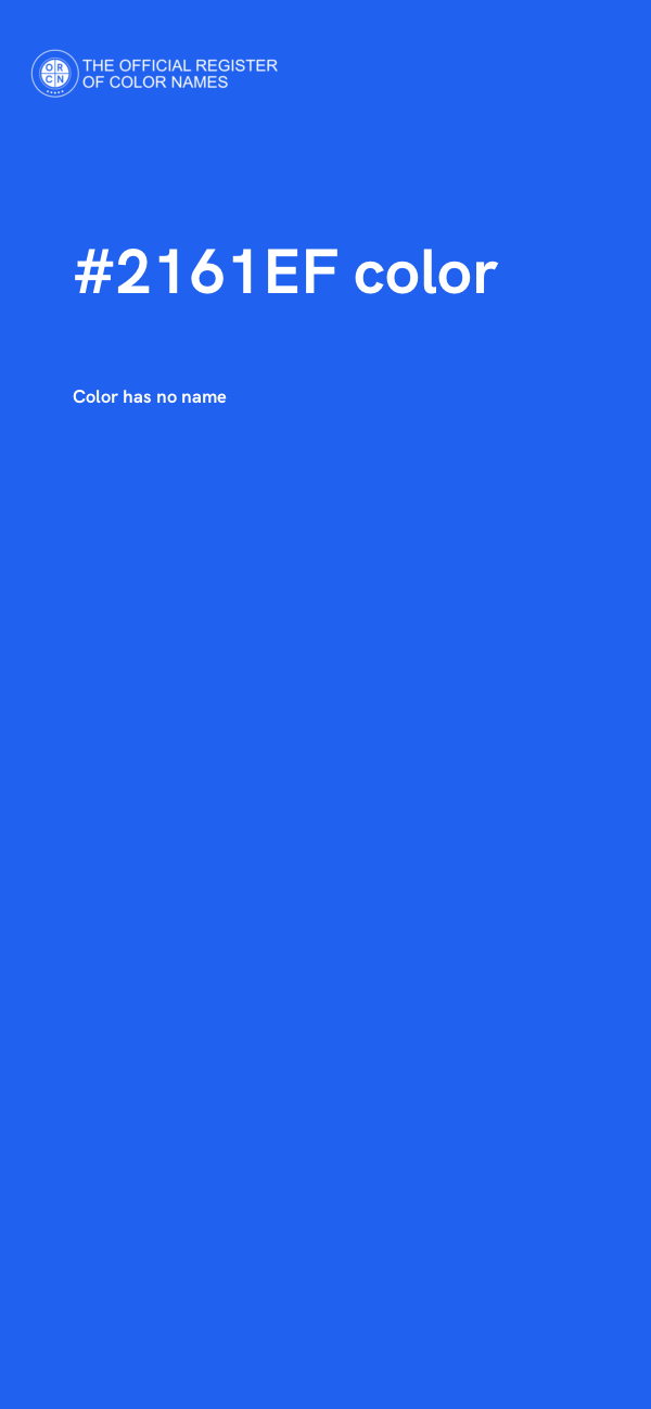 #2161EF color image