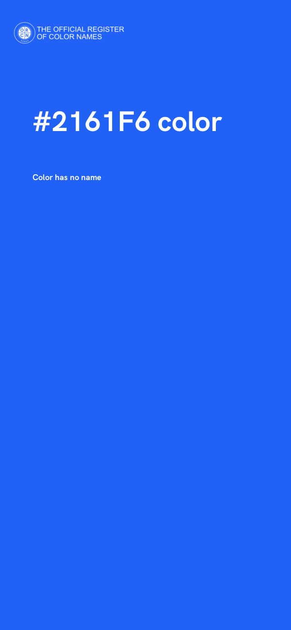 #2161F6 color image