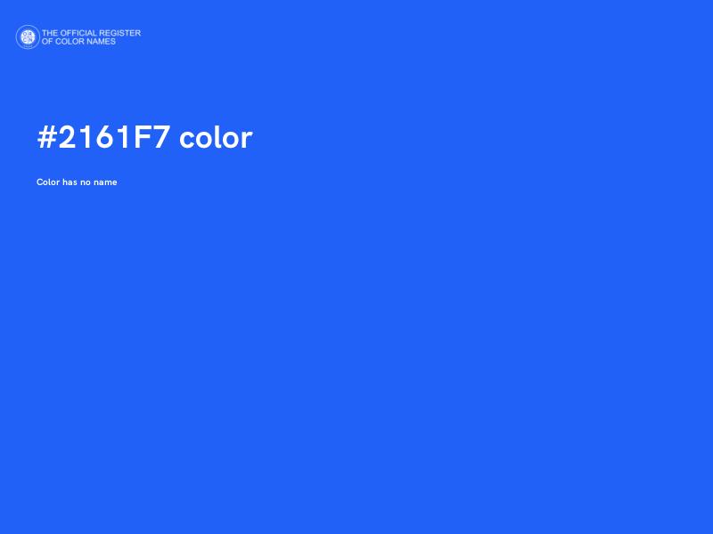 #2161F7 color image