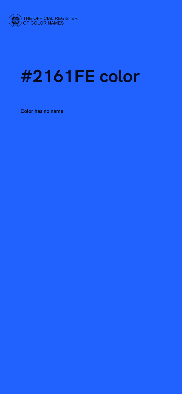 #2161FE color image