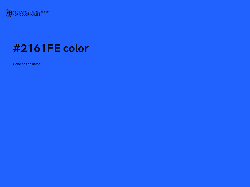 #2161FE color image