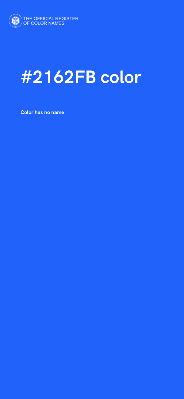 #2162FB color image